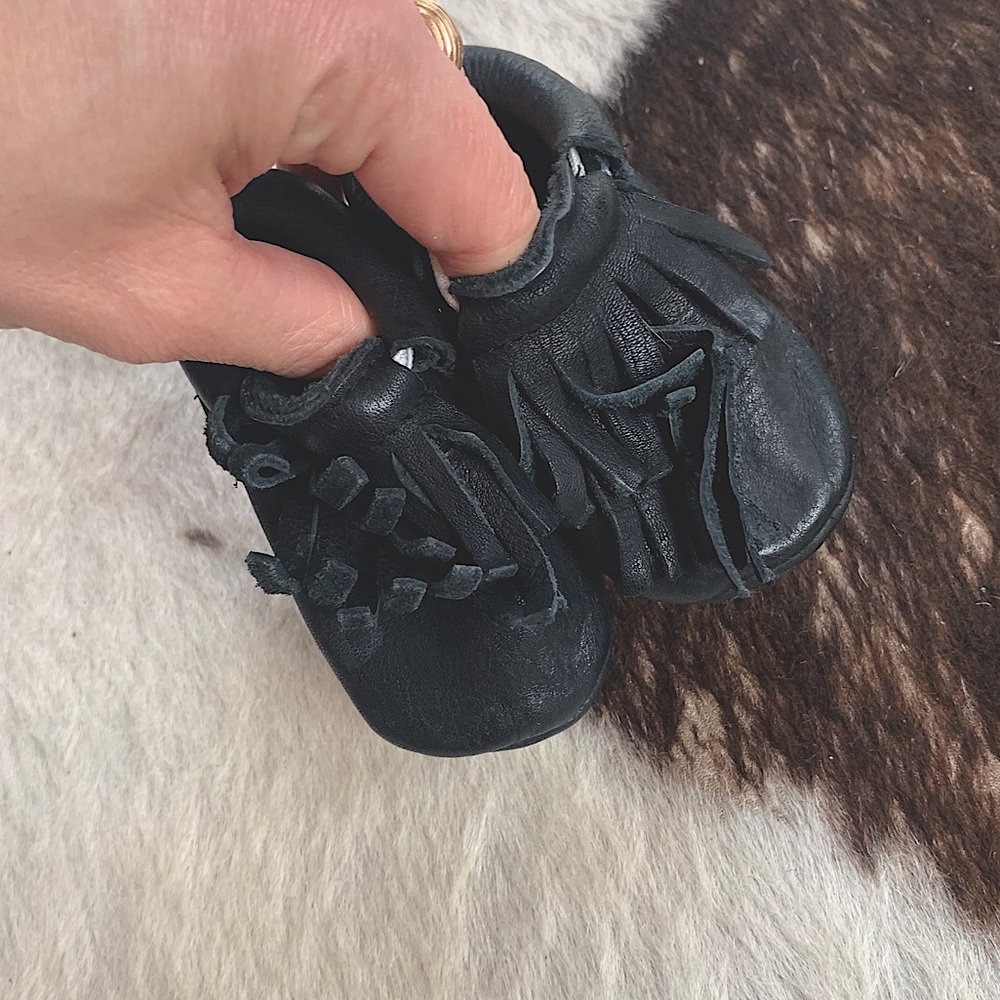 Mini Moccs original LEATHER moccasins